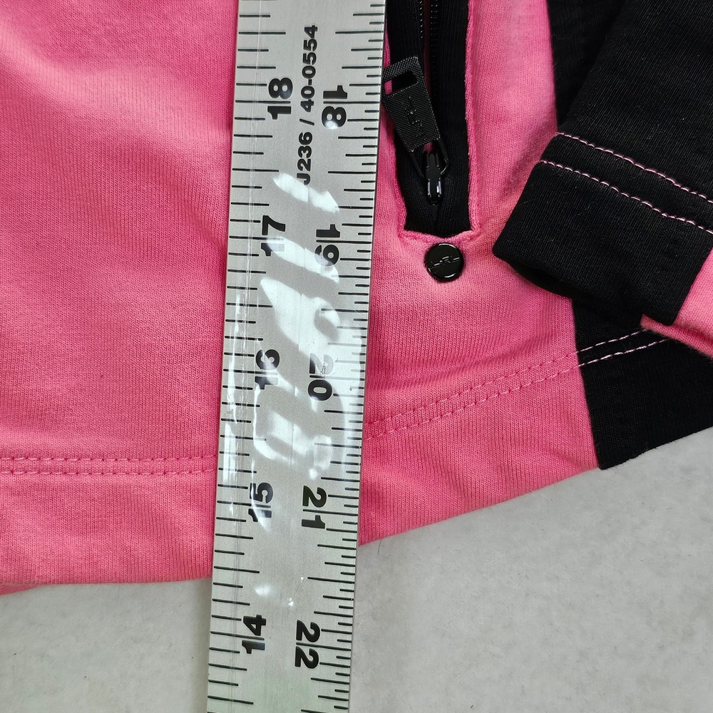 Lauren Active Ralph Lauren Pink Black Colorblock Full Zip Track Jacket Petite PS - Picture 6 of 11